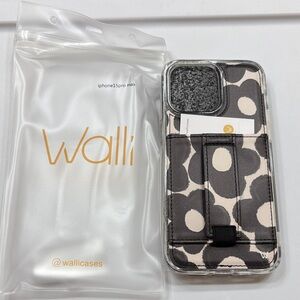 Walli Black and White Patterned Phone Case for iPhone 15 pro max. NEW.